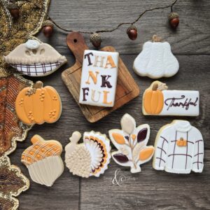 2025 Thanksgiving (9 designs) Sugar Cookies