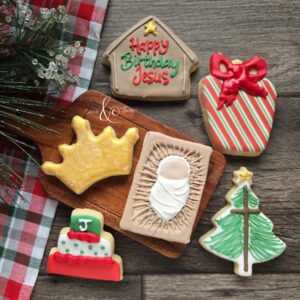 2025 Christmas Happy Birthday Jesus Sugar Cookies